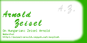 arnold zeisel business card